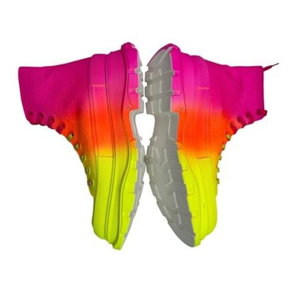Alexander McQueen Men’s GradientSneaker Boots – Yellow/Orange/Pink – Size IT 40 main image 5